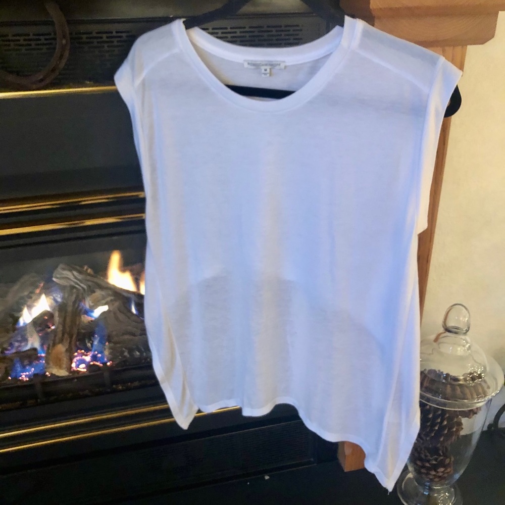 Rebecca Minkoff capped shoulder & 1/2 back duster